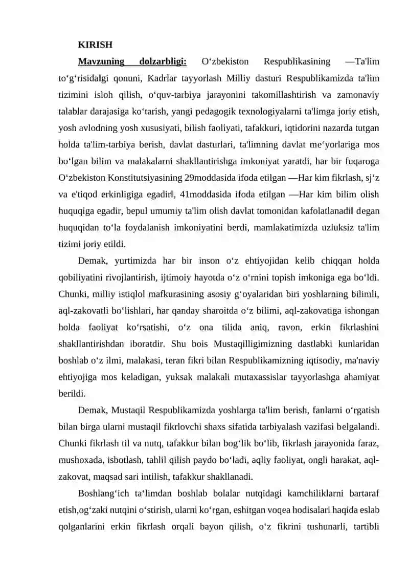 NUTQ BUZILISHLARINI TASNIFLASH 2