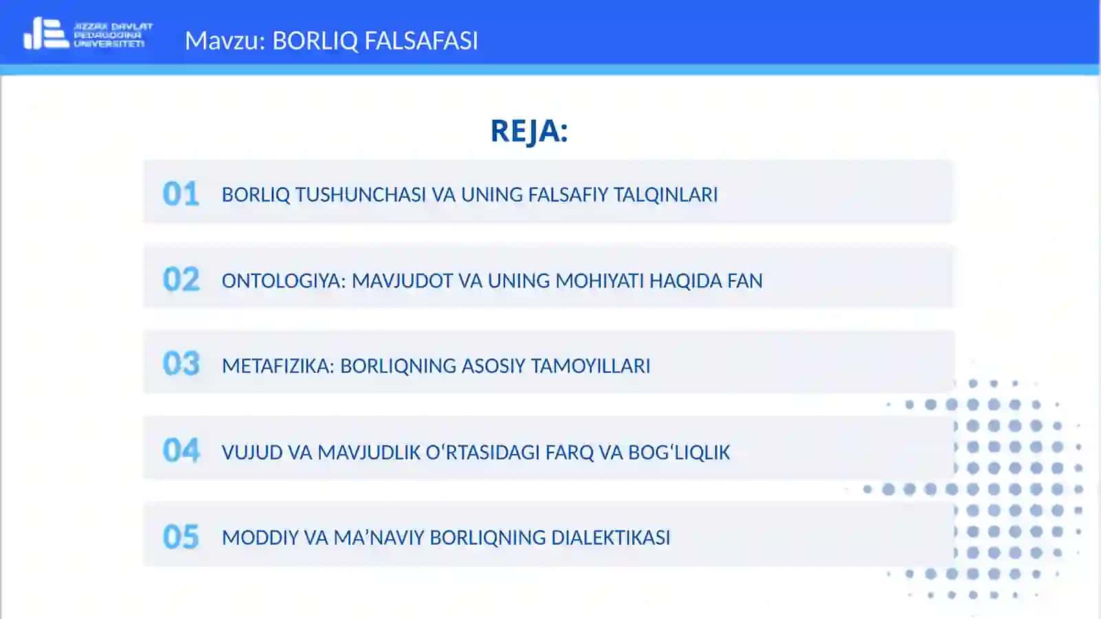 Borliq Falsafasi 2