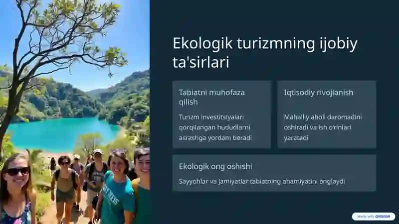 Ekologik turizmning tabiatga ta'siri 2
