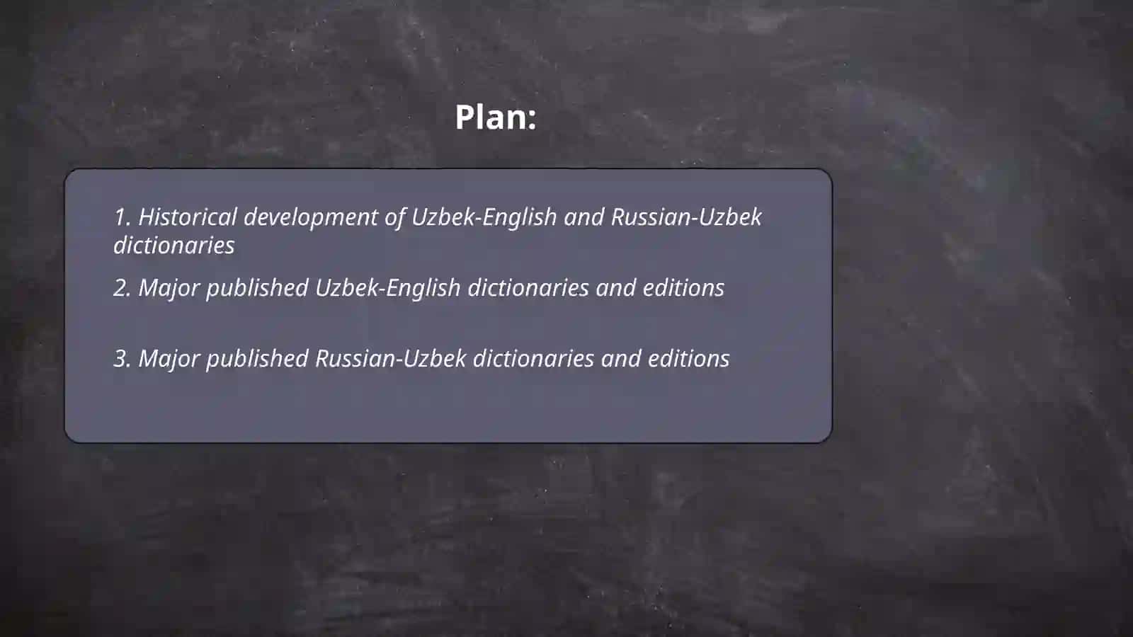 Overview of Uzbek-English and Russian-Uzbek dictionaries 2