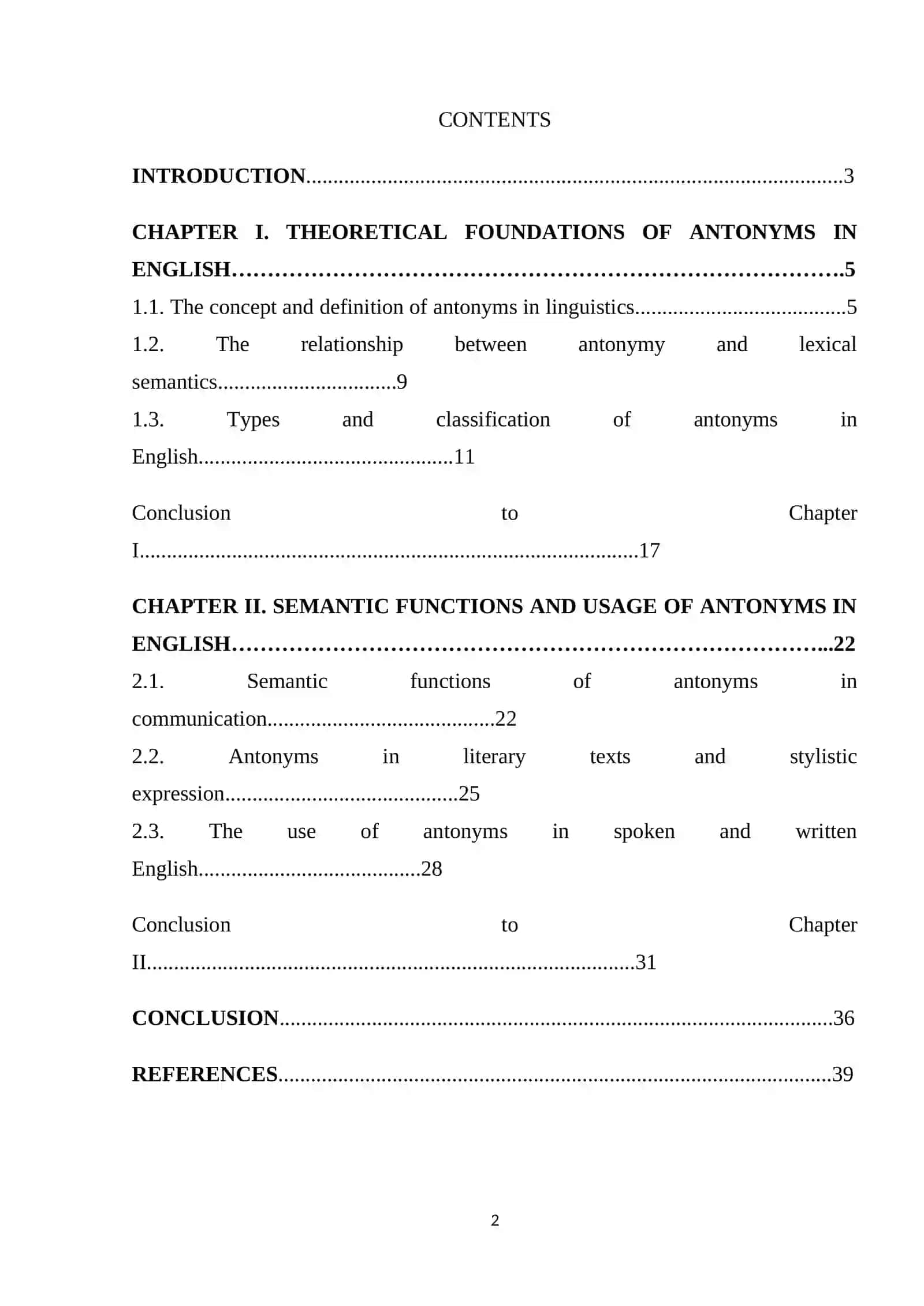 COURSE PAPER on THEORETICAL COURSE OF THE ENGLISH LANGUAGE 2