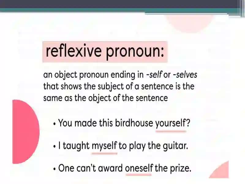 Reflexive Pronouns 2