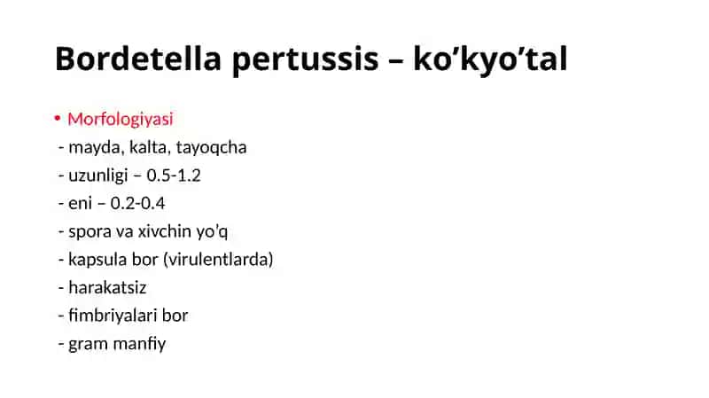Sil, difteriya, ko’kyo’tal 2