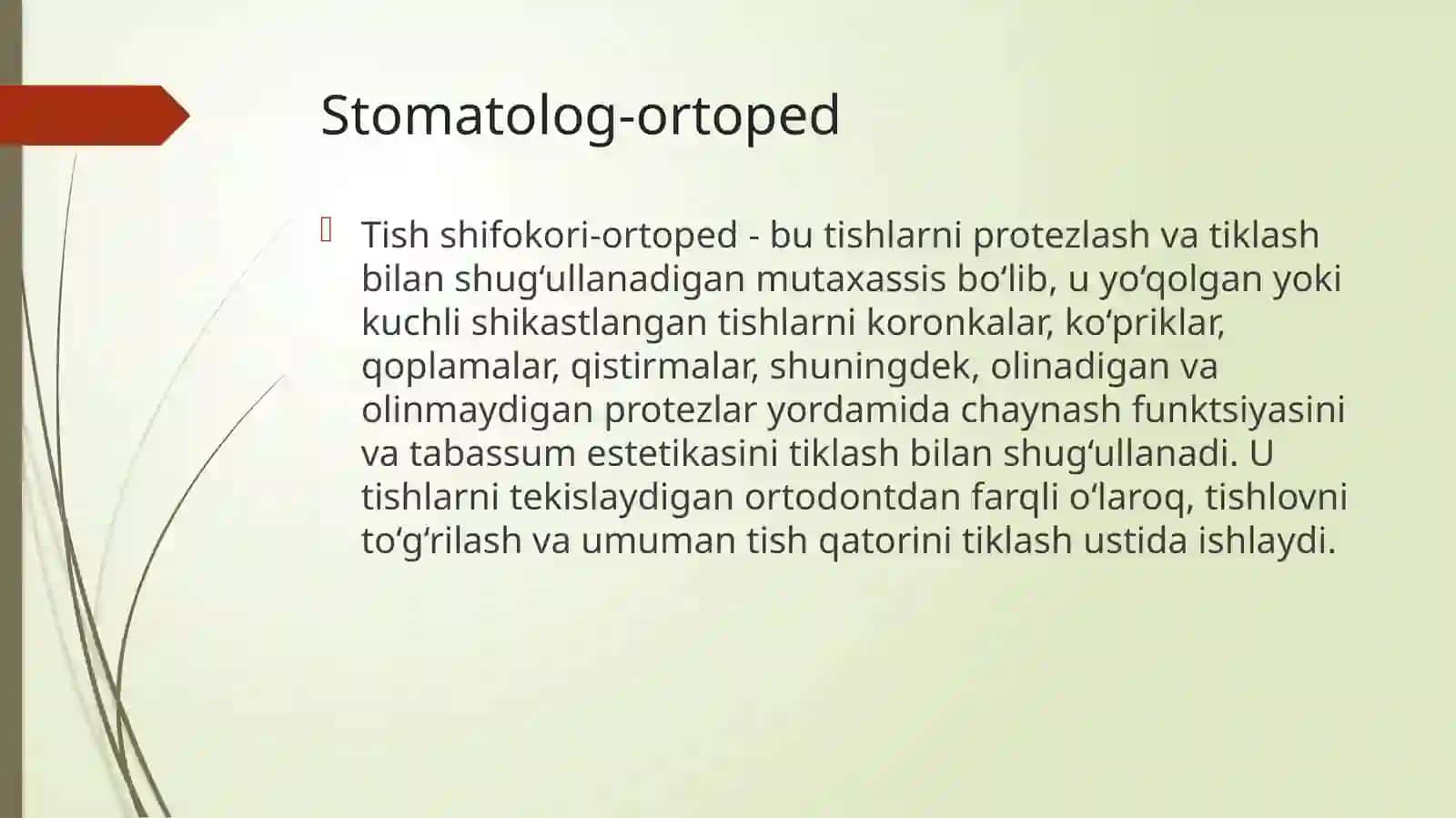 Vrach ortoped stomatolog va tish texnigi 2