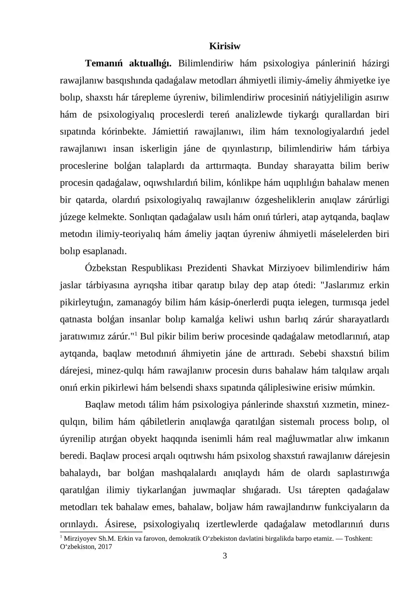 PSIXOLOGIYADA BAQLAW METODINIŃ EKSPERIMENTAL-ÁMELIY QOLLANILIWI 2