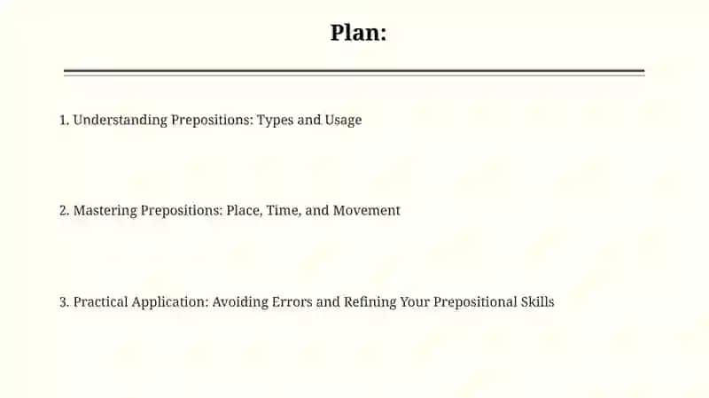 Prepositions in English 2