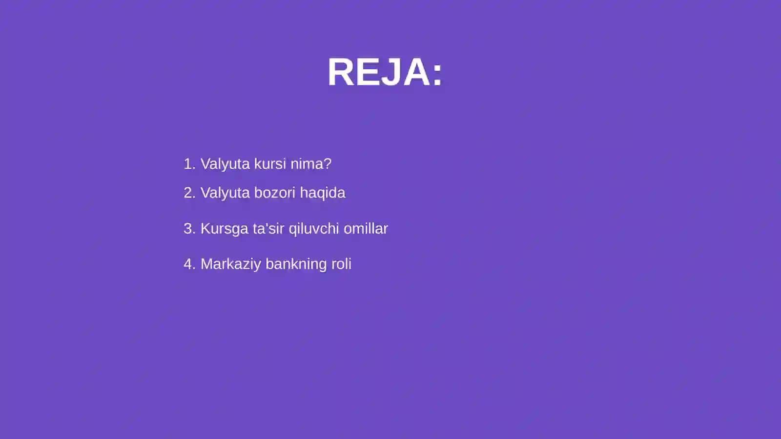 Valyuta kursi 2