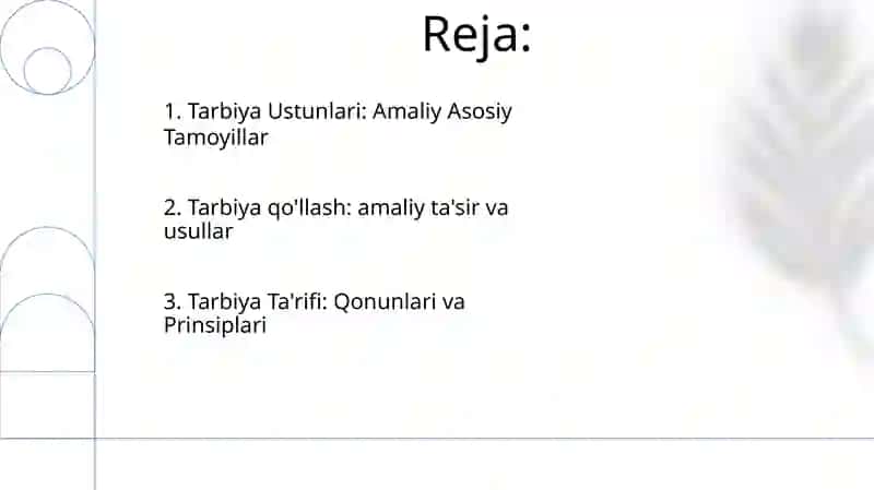 Tarbiya jarayonining qonuniyatlari va tamoyillari 2