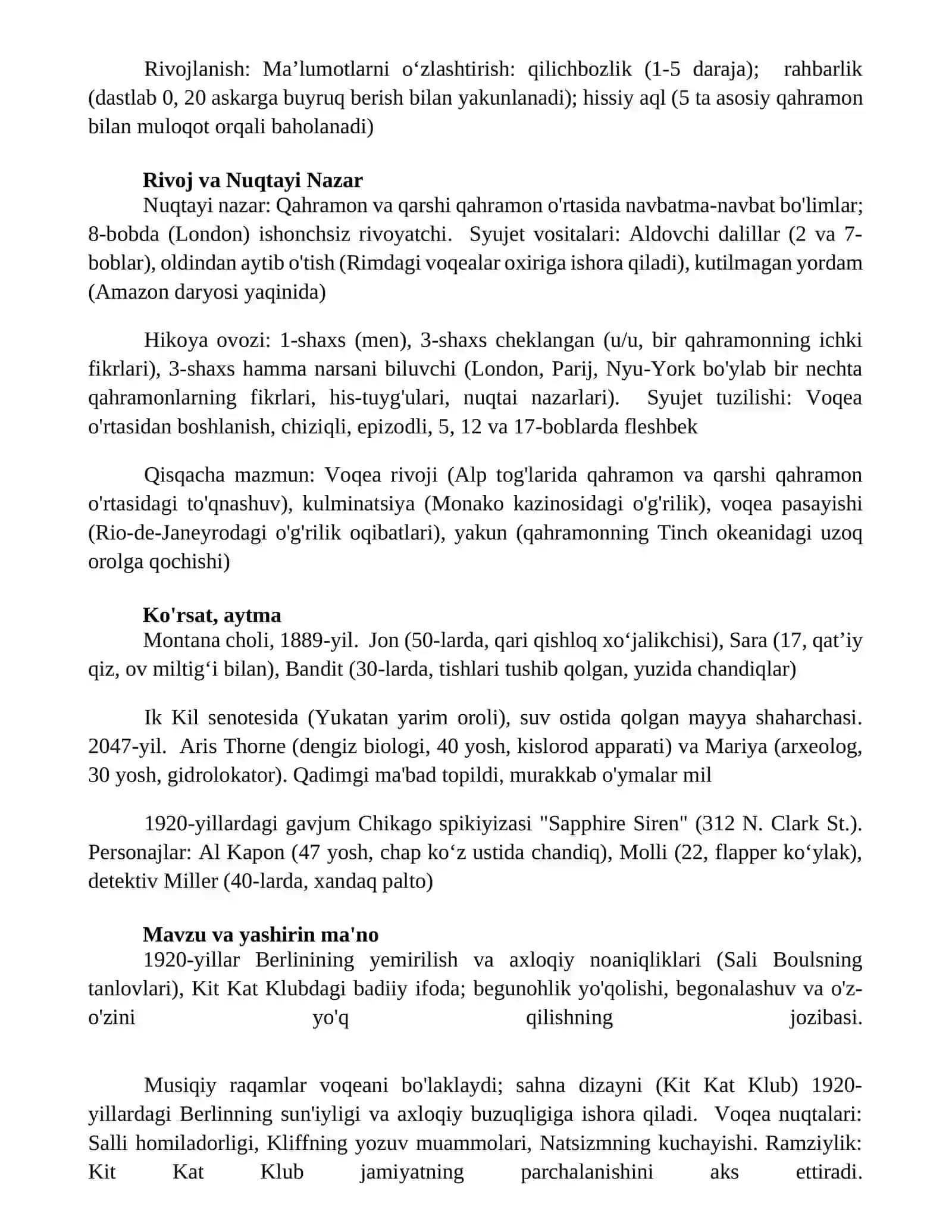 Syujet va kompozitsiya 2