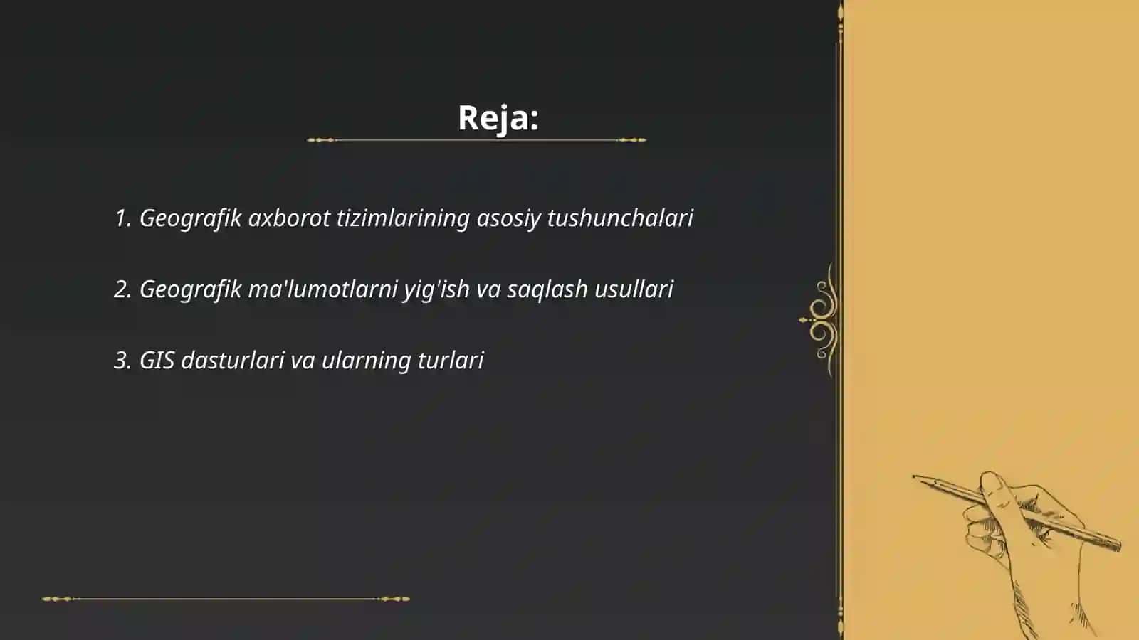 Geografik axborot tizimlari 2