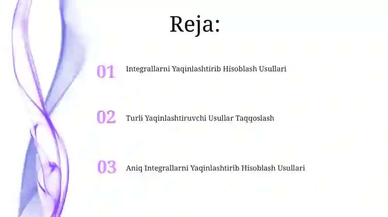Integrallarni Yaqinlashtirib Hisoblash Usullari 2