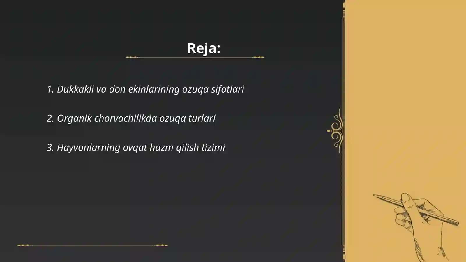 Dukkakli va Don Ekinlarida Oziq Hayvonlar 2