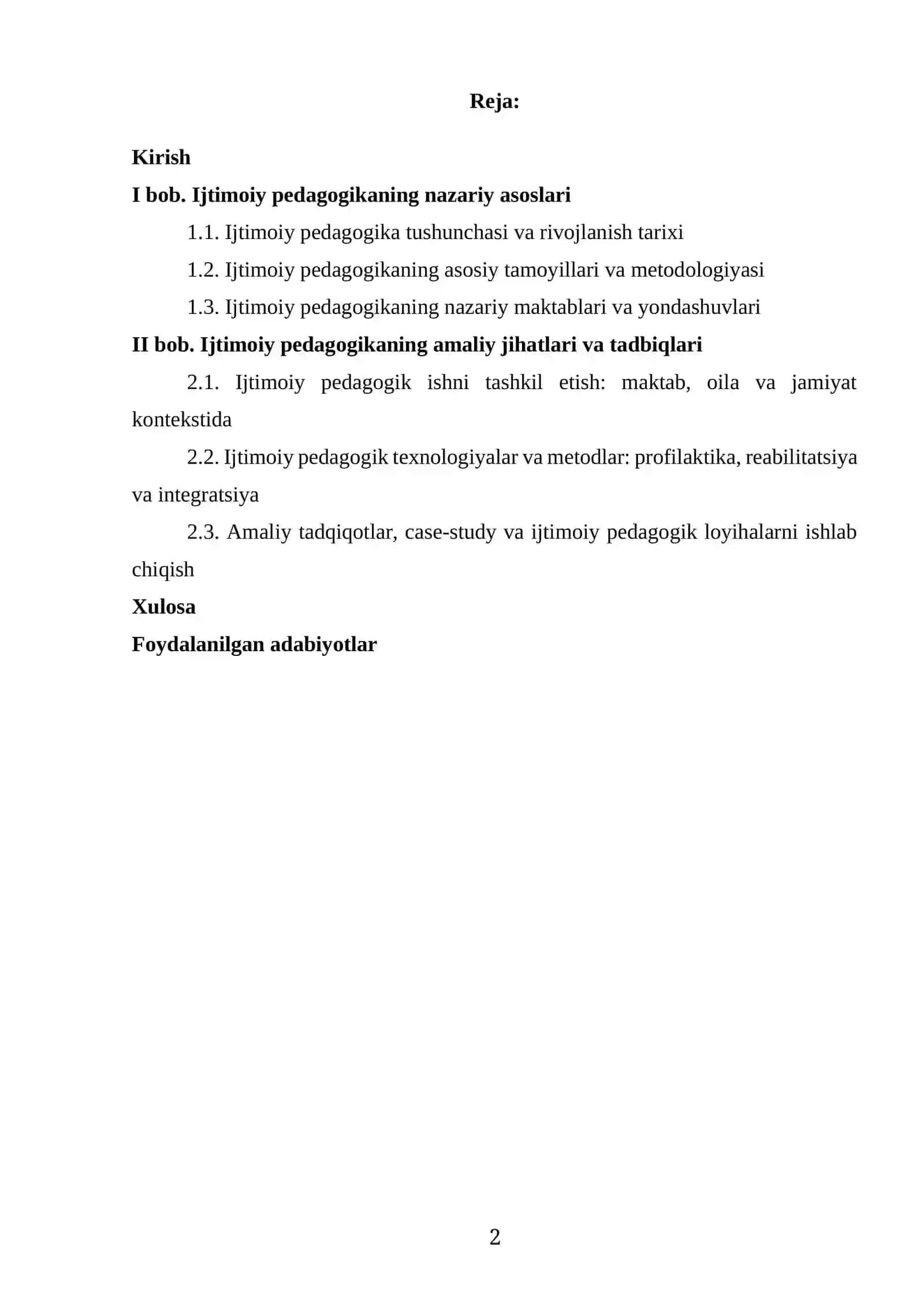 IJTIMOIY PEDAGOGIKA TAMOILLARI 2