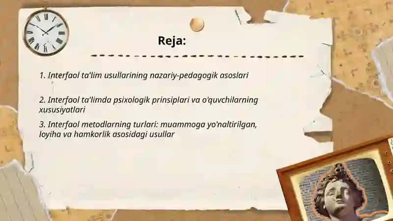 Interfaol ta'lim usullarning pedagogik-psixologik asoslari 2