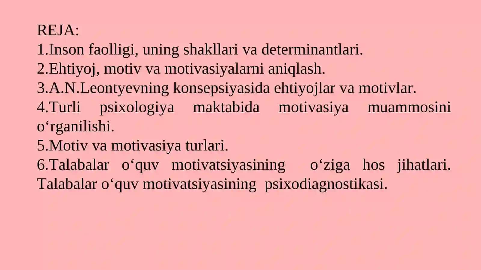 Motiv va motivasiya 2