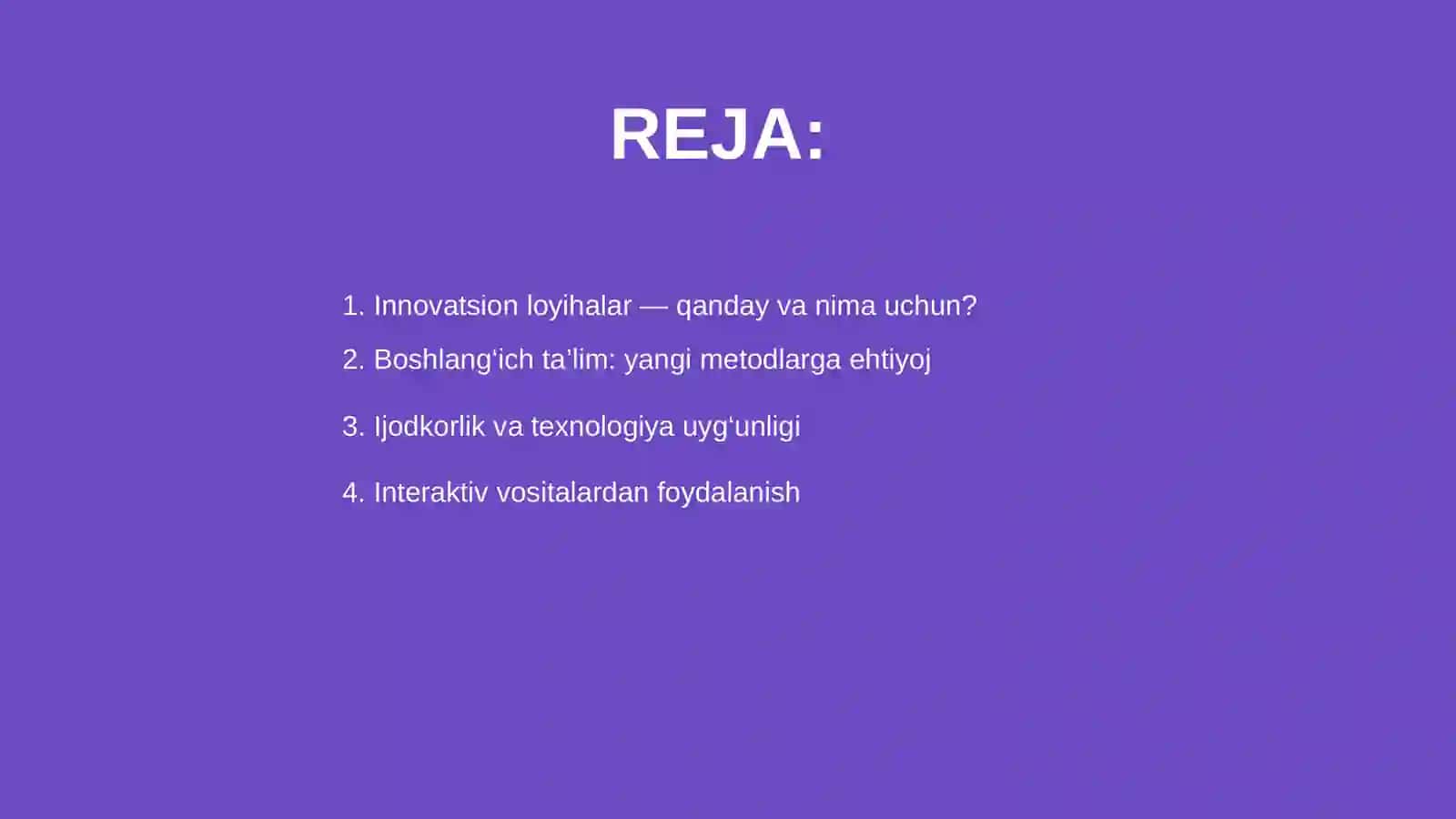 Boshlang'ich ta'limda innovatsion loyihalar yaratish 2
