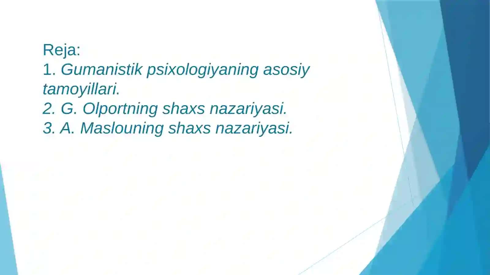 Gumanistik psixologiyada shaxs 2
