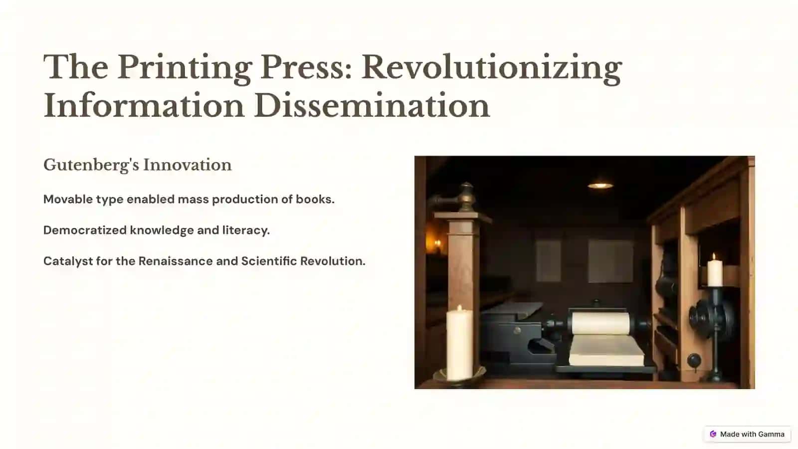 The Printing Press: Revolutionizing Information Dissemination 2