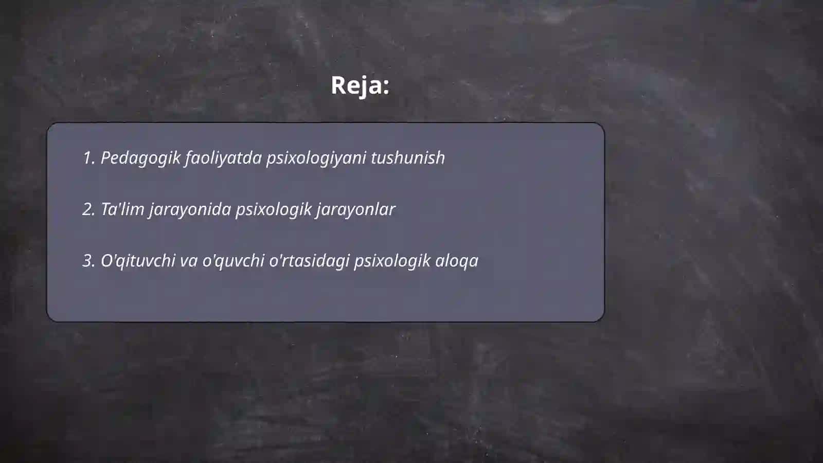 Pedagog faoliyatida psixologiyaning oʻrni 2
