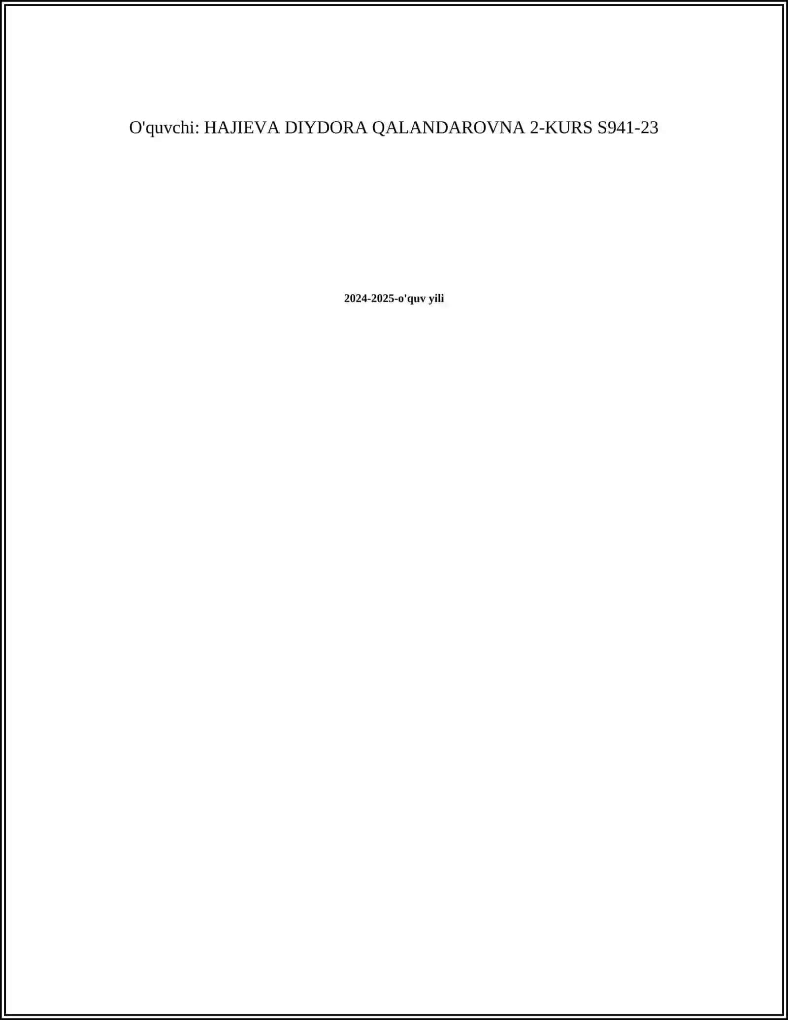 ABSTRAKT SINFLAR TASHKIL ETISH VA ULARDAN FOYDALANISH 2