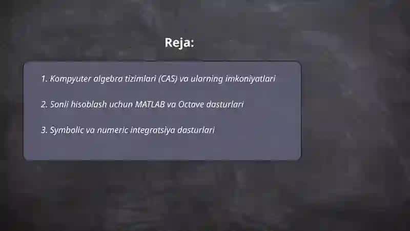 Matematikaga ixtisoslashgan dasturlar 2