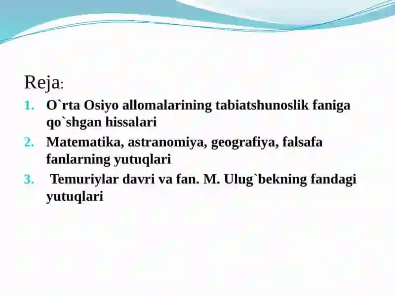 Tabiatshunoslik fanining rivojlanishi 2
