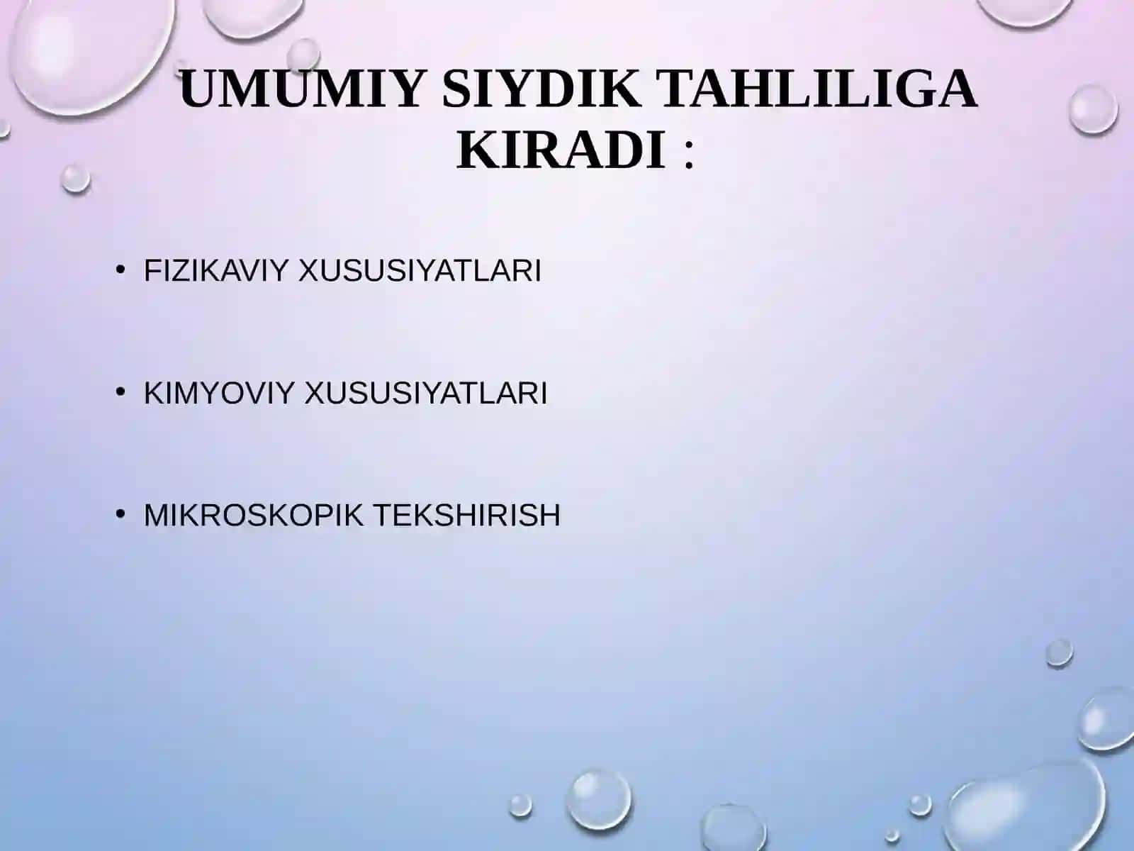 Umumiy siydik tahlili 2