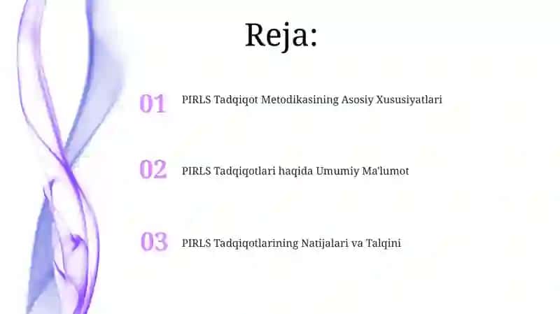 PIRLS Tadqiqotlari haqida Umumiy Ma'lumot 2