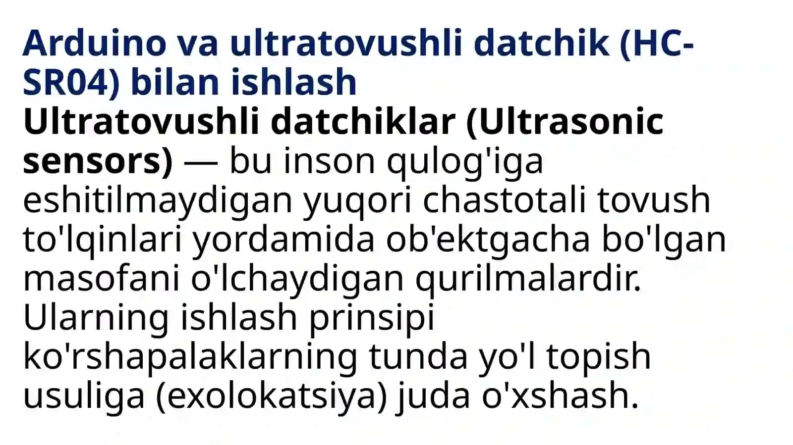 Ultratovushlidatchik (HC-SR04) 2