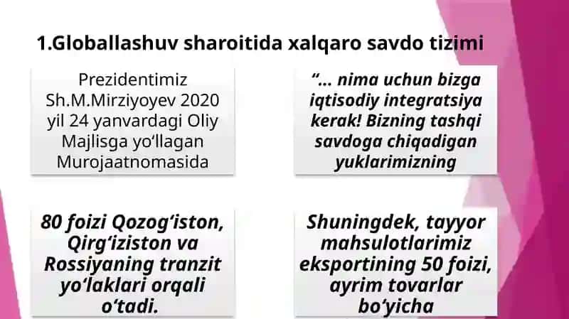 Xalqaro marketing muhitini o'rganish 2