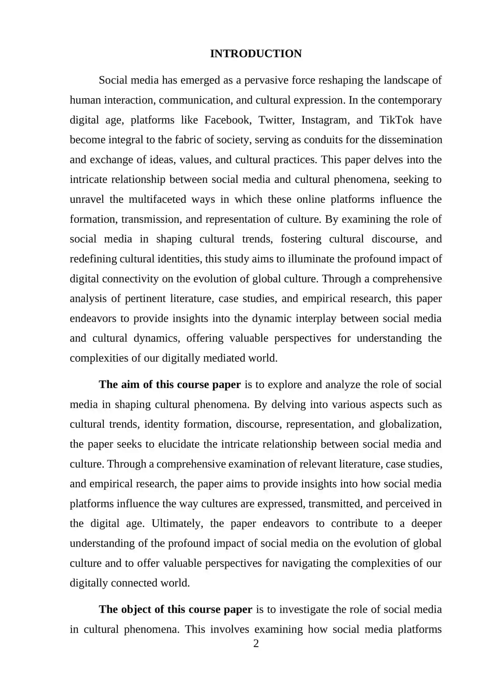The Influence of Social Media on Cultural Trends 2