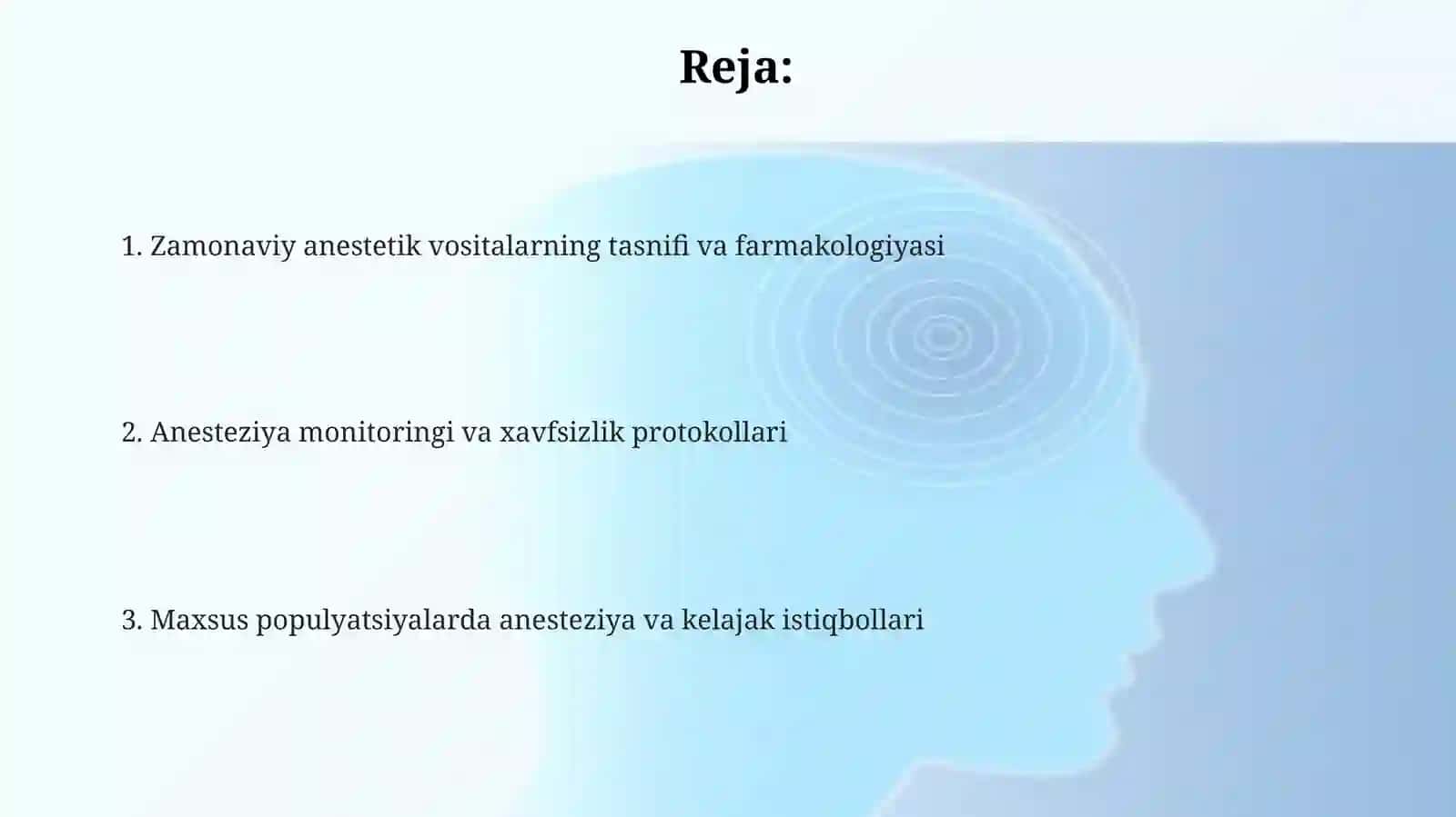 Zamonaviy anastetik vositalar 2