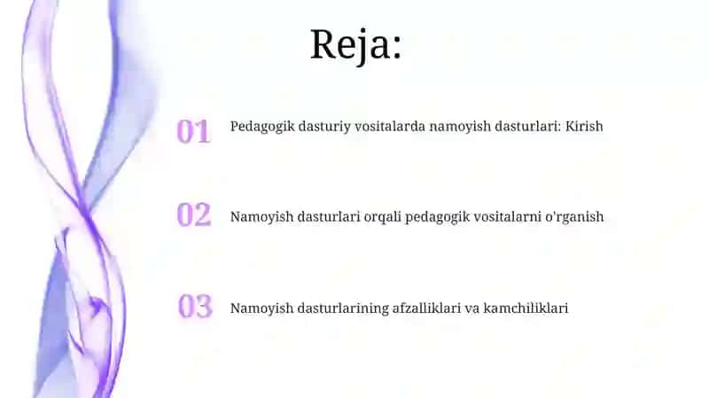 Pedagogik dasturiy vositalarda namoyish dasturlari 2