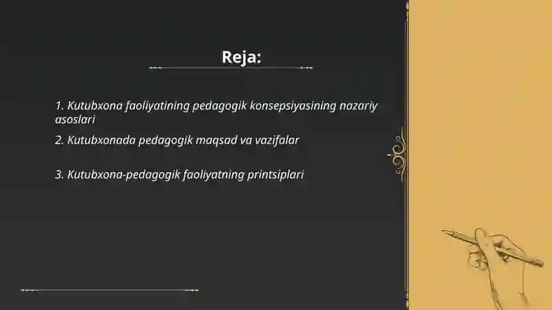 Kutubxona faoliyatining pedagogik konsepsiyasi 2