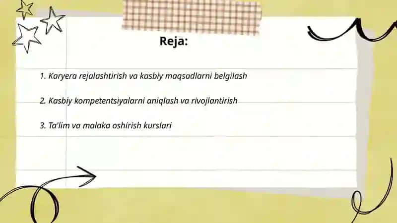 Shaxsning kasb mahoratidagi yuksalishi 2