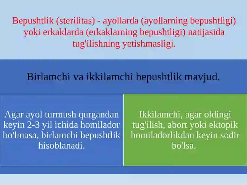 Bepushtliklabaratordiagnostikasi 2