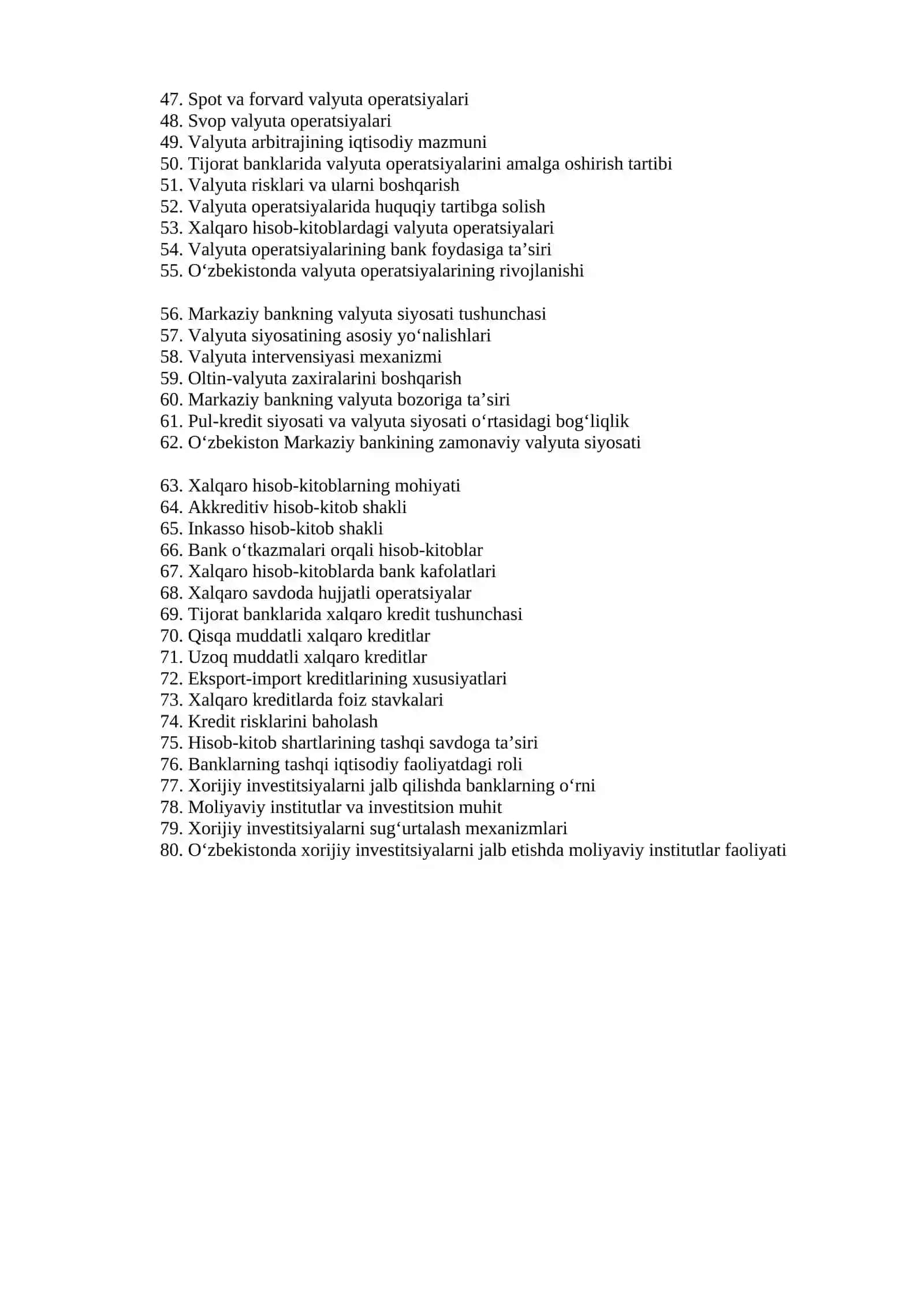 Valyuta munosabatlari va valyuta tizimi 2