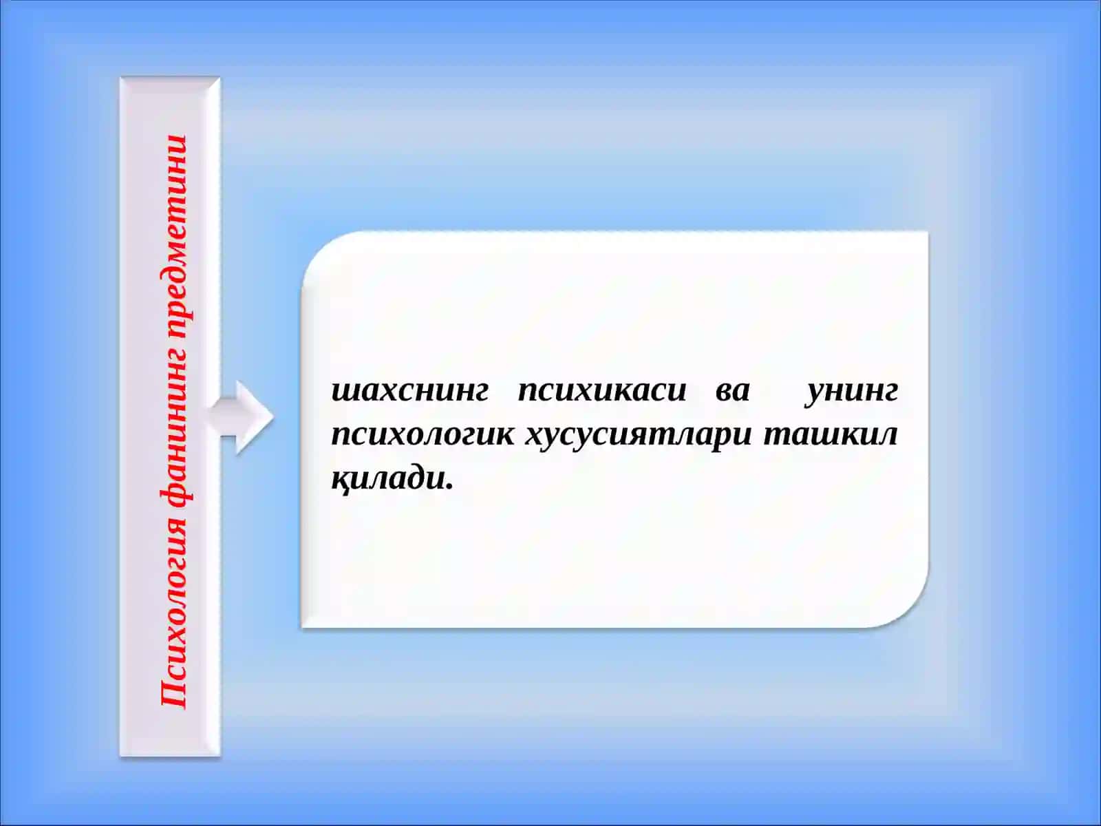 ПСИХОЛОГИЯНИНГ ПРЕДМЕТИ 2