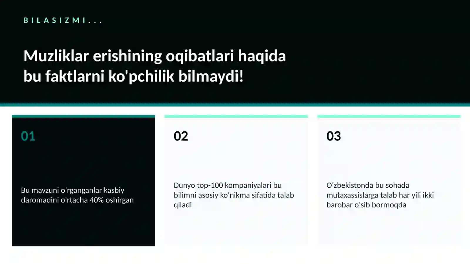 Muzliklar erishining oqibatlari 2