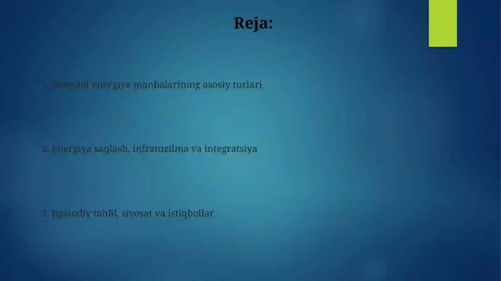 Muqobil elektr manbalari 2
