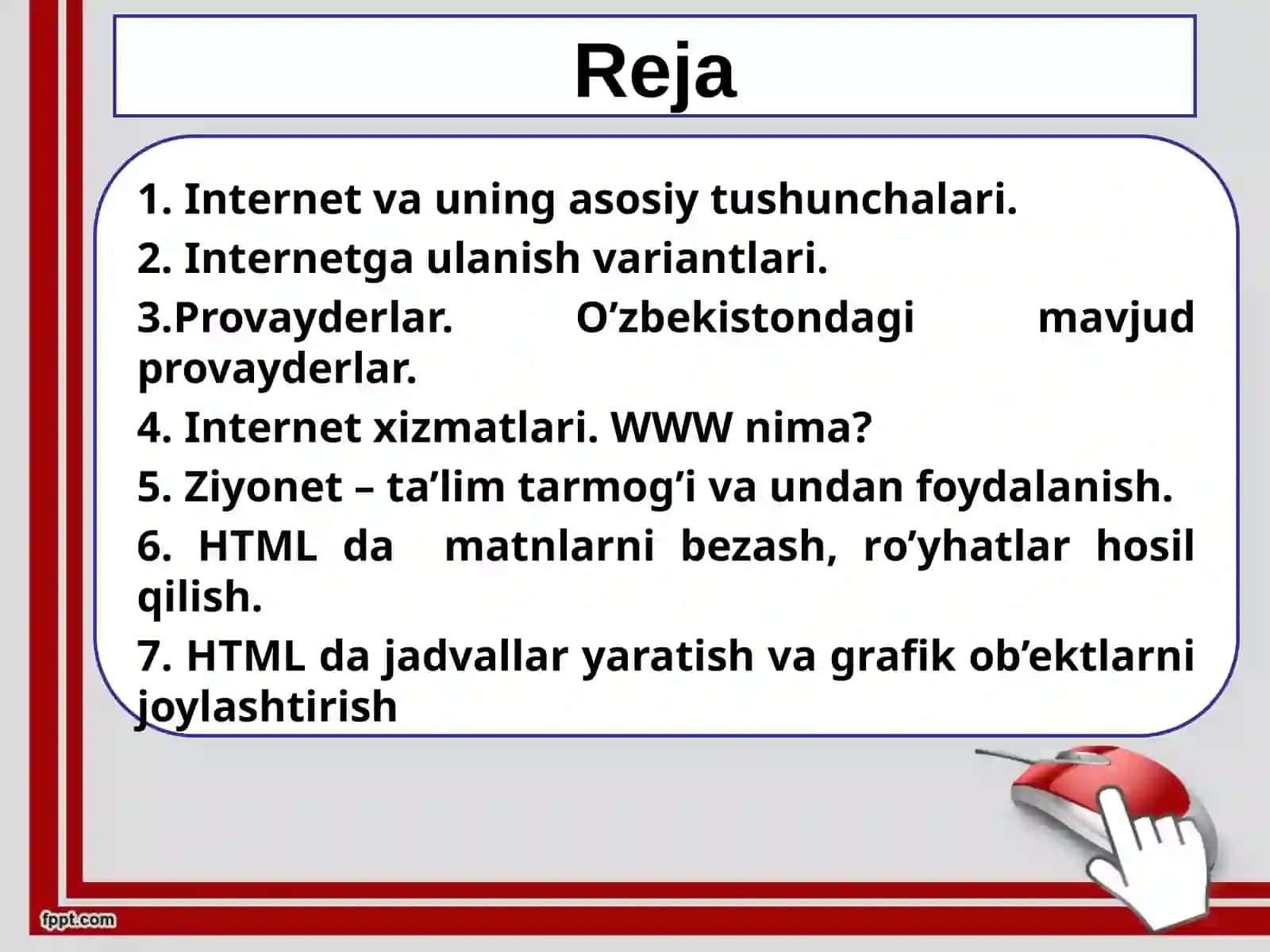Kasbiy faoliyatda Internet texnologiyalarini qo’llash 2