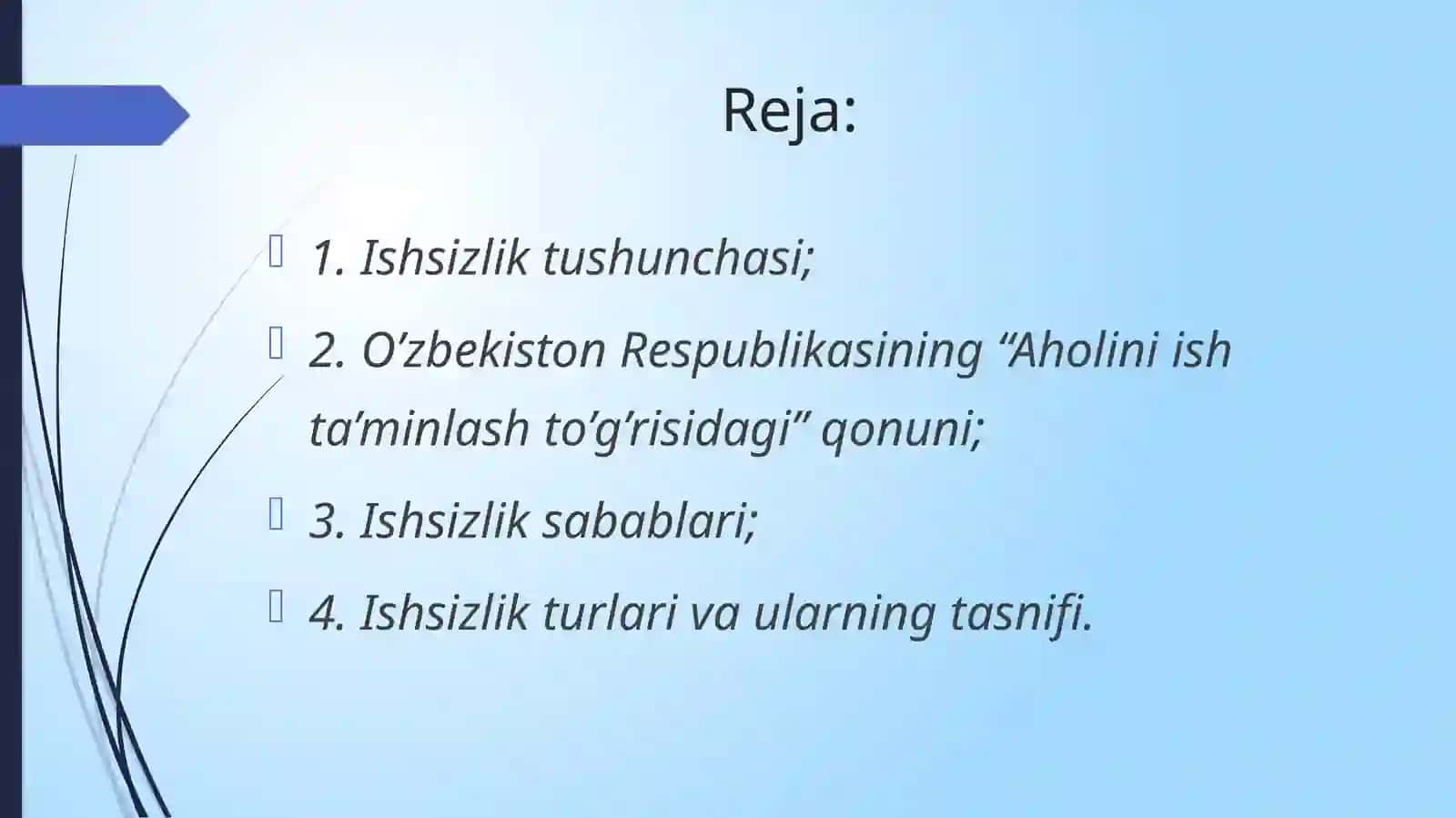 Ishsizlik va uning turlari 2