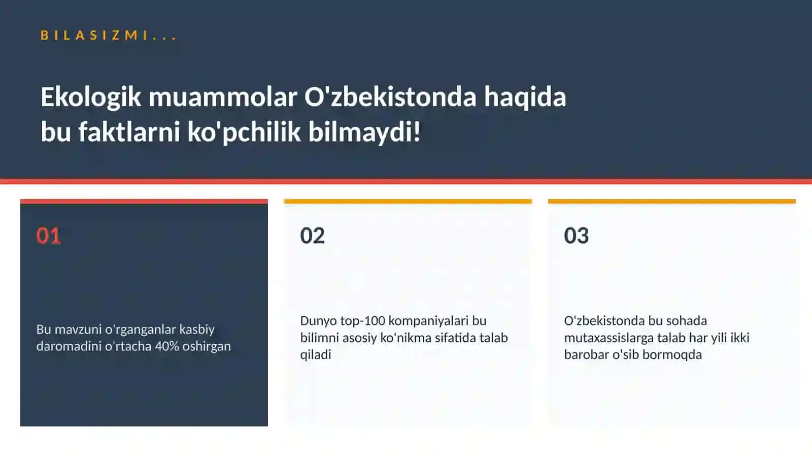 Ekologik muammolar O'zbekistonda 2