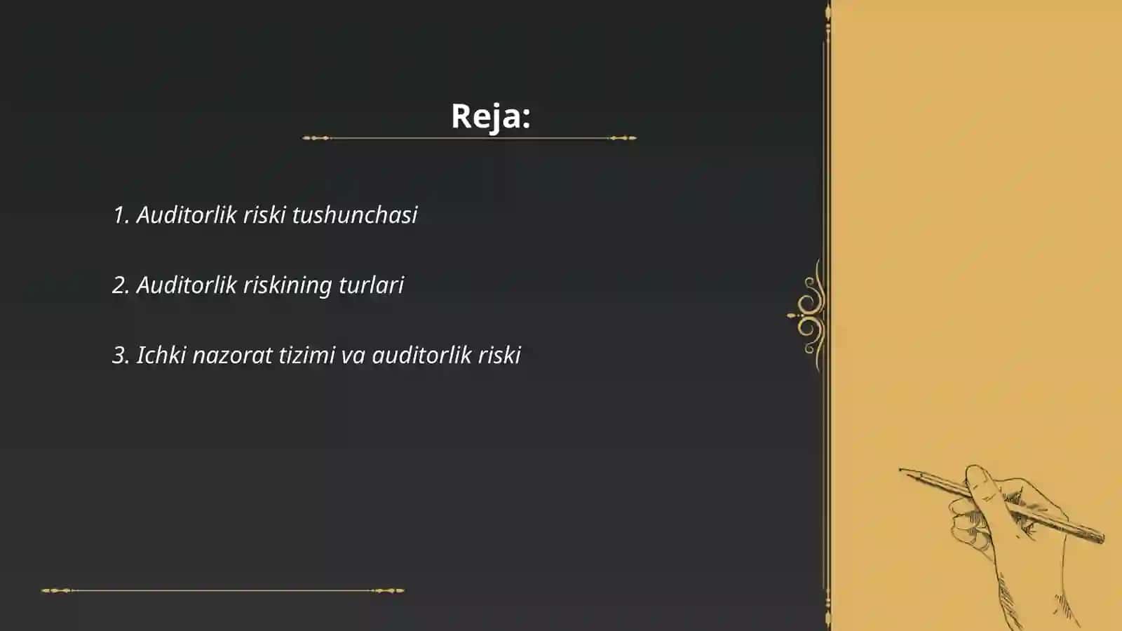 Auditorlik riski tushunchasi 2