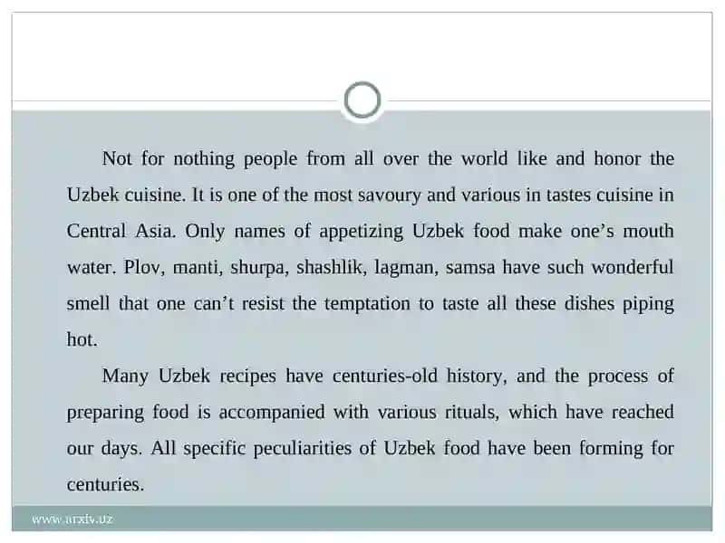 Uzbek Food Recipes 2