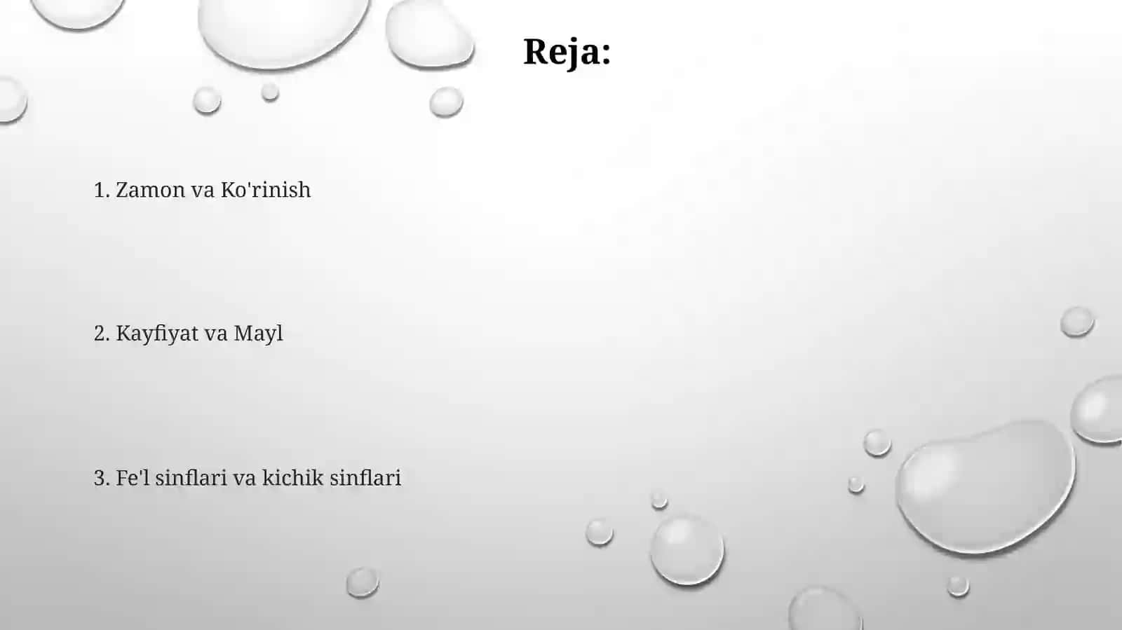 Feʼlning grammatik kategoriyalari 2