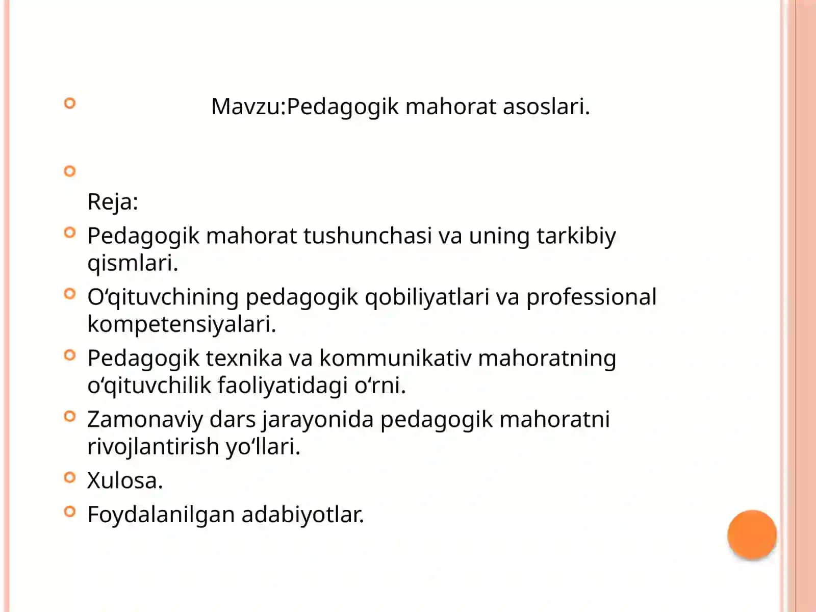 Pedagogik mahorat asoslari 2