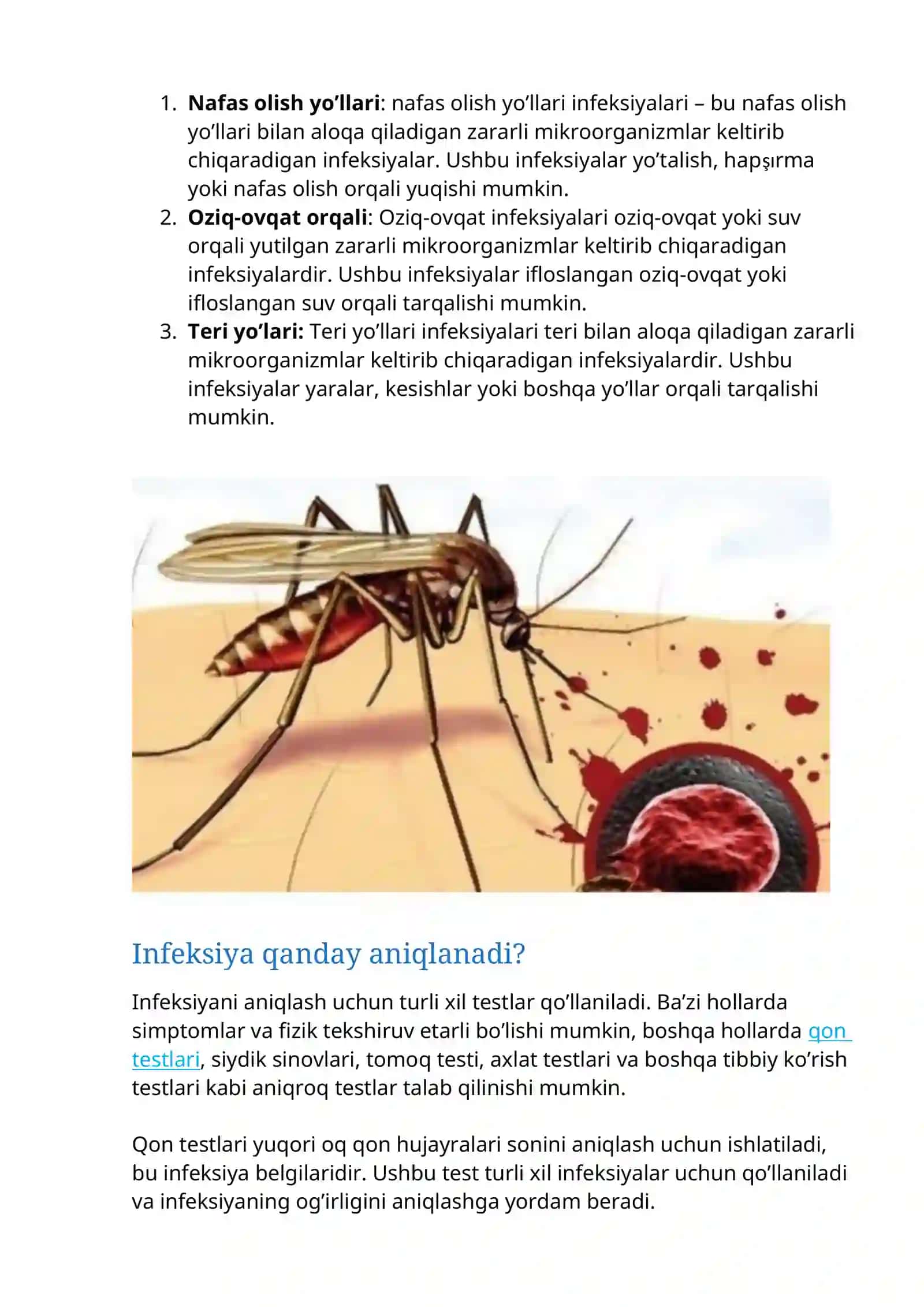 Infeksiya nima, turlari, diagnostikasi va davolash 2