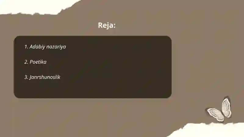 Adabiyotshunoslikning tarkibiy qismlari 2