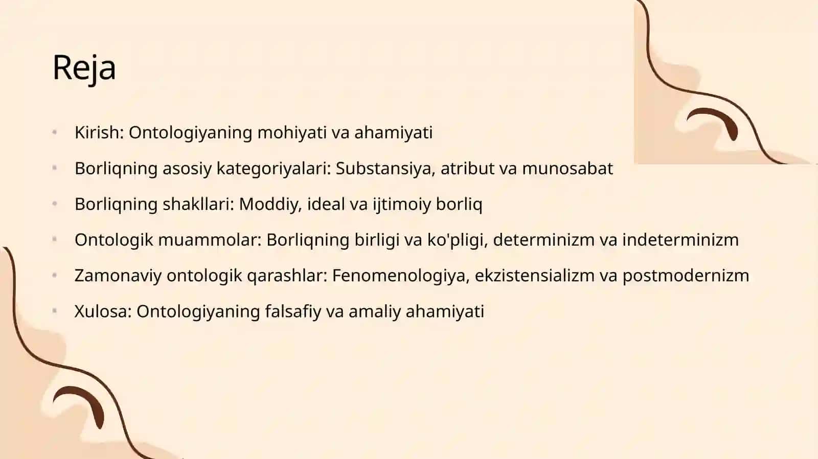 Borliq (ontologiya) falsafasi 2